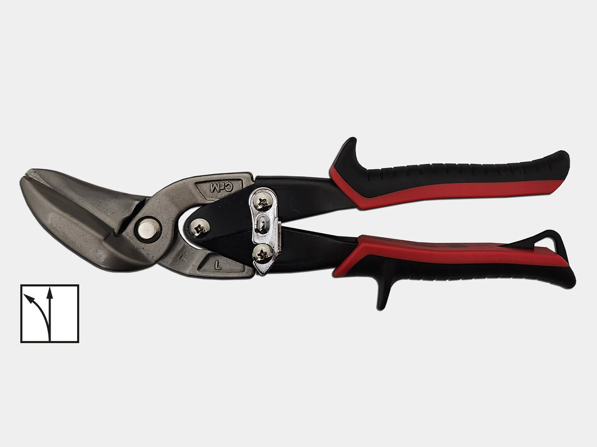 Offset Aviation Snips — Long-Cut Metal Shears
