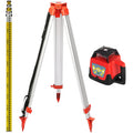 Rotary Laser Level Kit — Detector, Tripod & Case