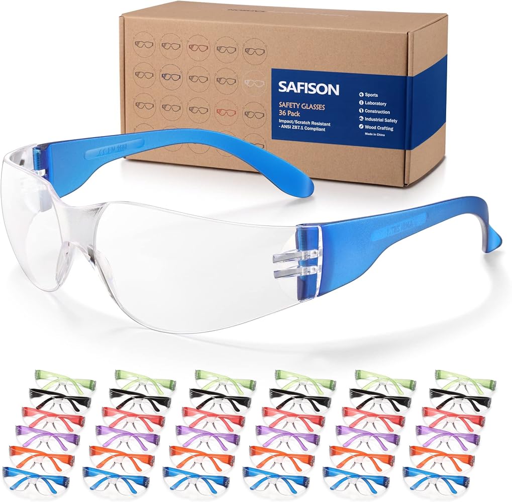 Safety Glasses — Anti-Fog, 12 Pack