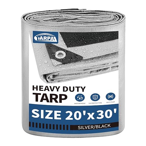 Heavy-Duty Tarp 20x30ft — 12 Mil, Grommeted