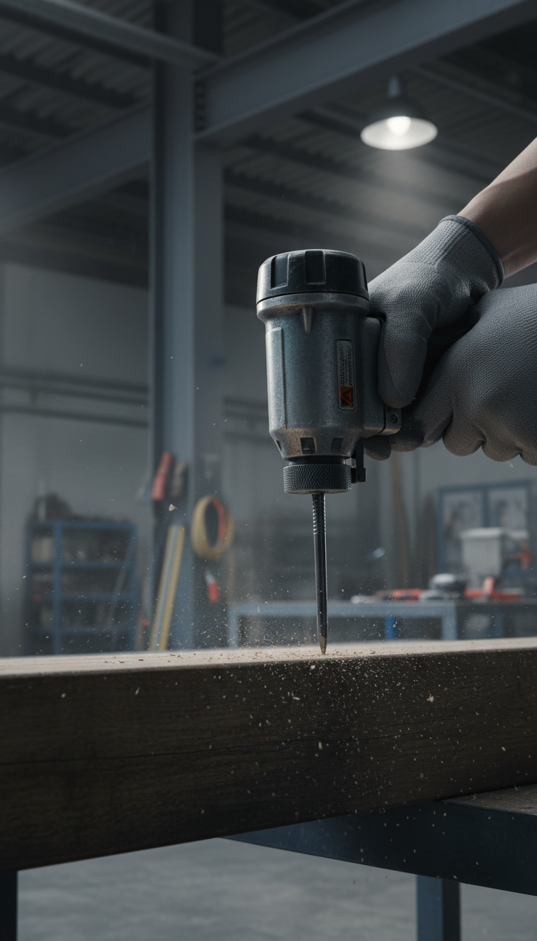 Carbon Steel Brad Nail in use