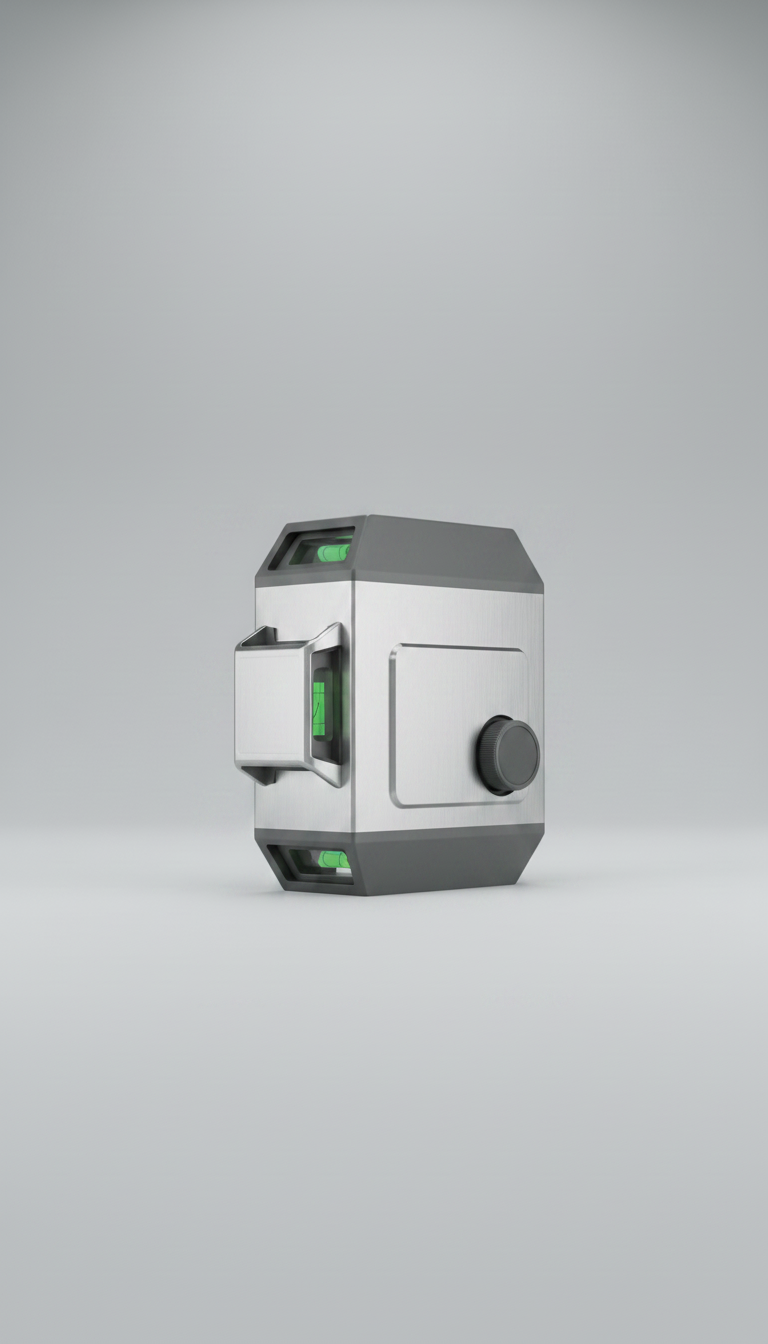 Alternate angle view of Stainless Steel Laser Level