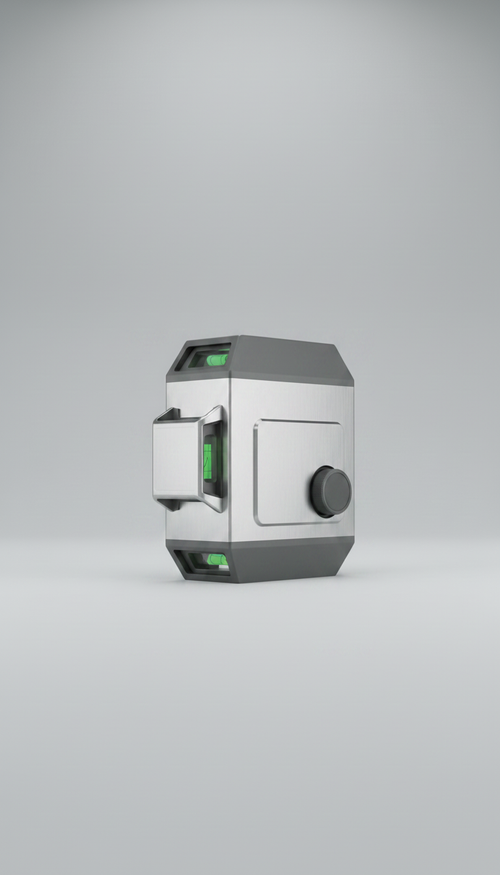 Alternate angle view of Stainless Steel Laser Level