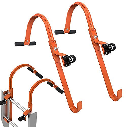 Roof Ladder Hooks — Pair, with Wheels