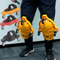 Wheeled Knee Pads — Rolling Hard-Shell Pair