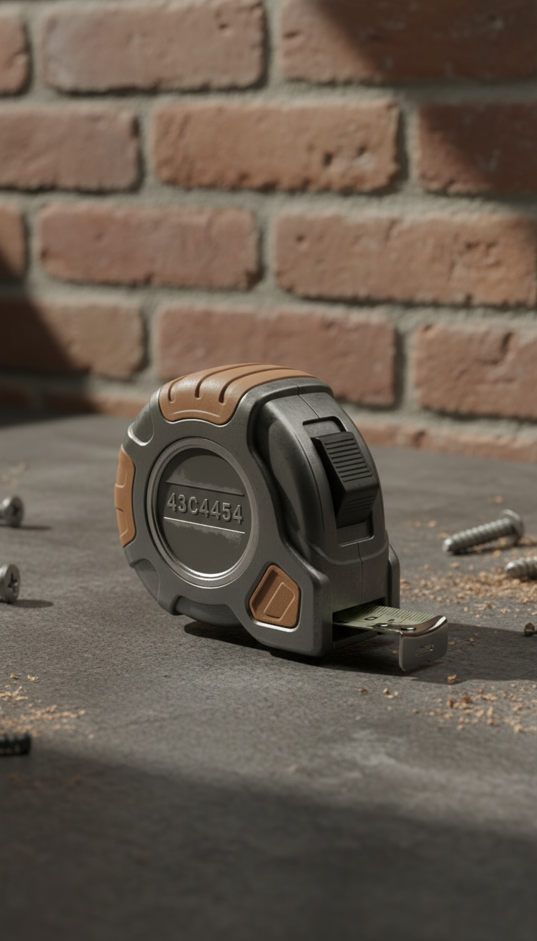 Heavy-duty steel tape measure with locking blade in a new setting