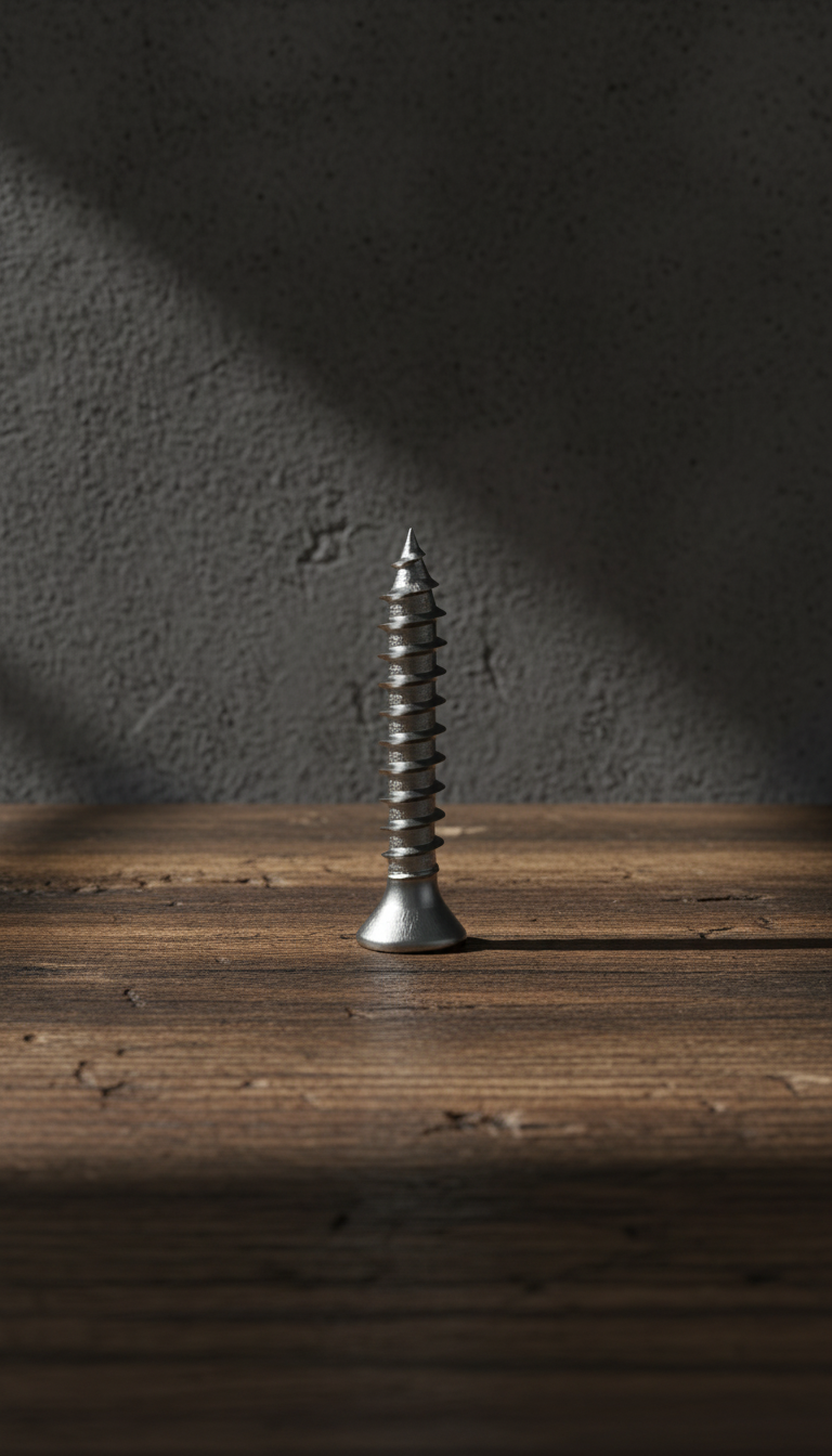 Stainless Steel Wood Screw in a new setting