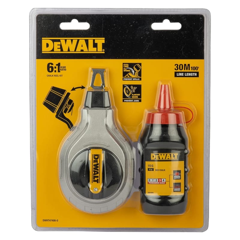 Chalk Reel Kit 100ft with Blue Chalk