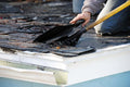 Roofing Tear-Off Shovel — Fiberglass Handle